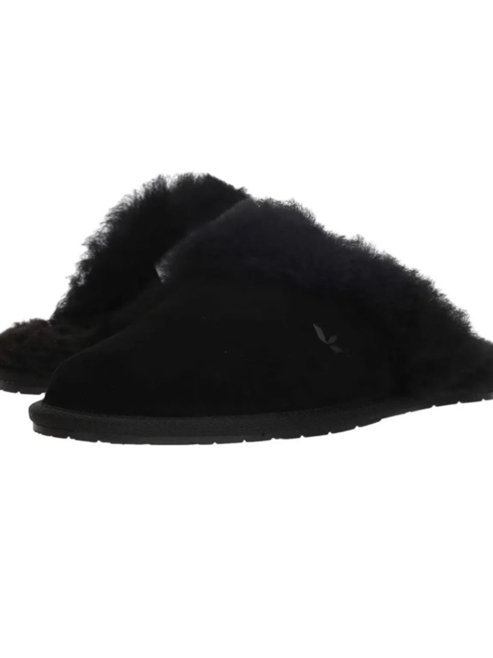 NWOT Koolaburra Black Shearling Clog Slippers - Picture 3 of 9